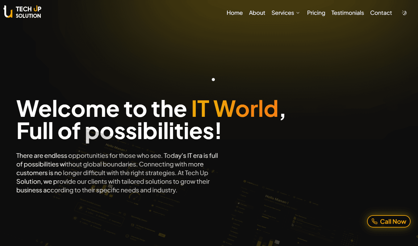 Tech Up Solution - Redesign